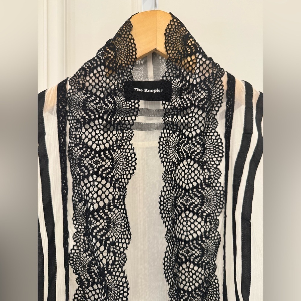 The Kooples Crepe Jacket 100% Silk - Picture 6 of 9